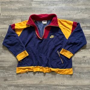 Vintage 70s Nike 1/4 Zip Sweater Size XL